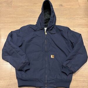 Vintage Y2K Carhartt Heavy Duty Hooded Workwear Jacket L